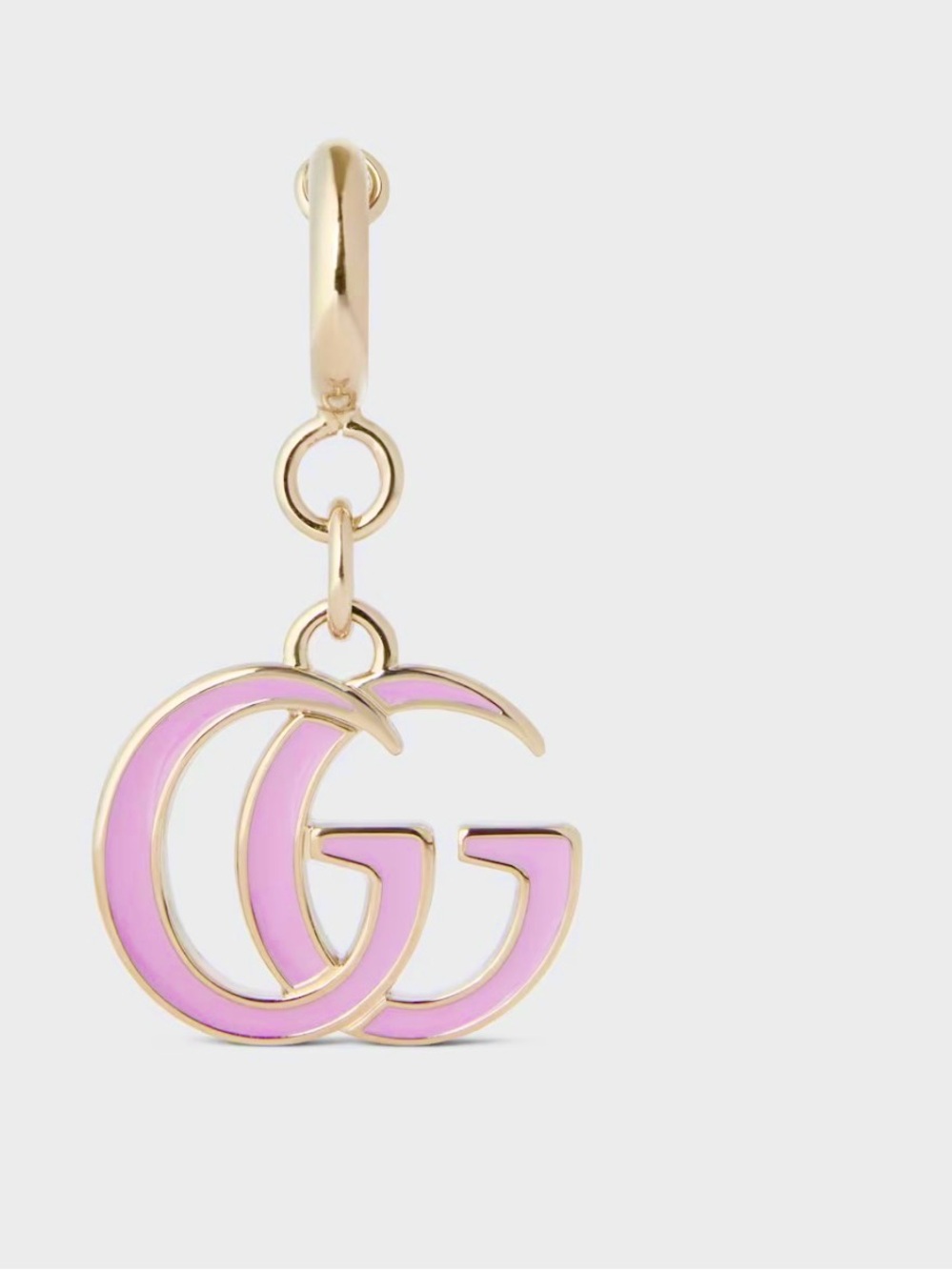 Gucci Pink Enamel GG Bag charm from the pre fall collection 2025 NWOT